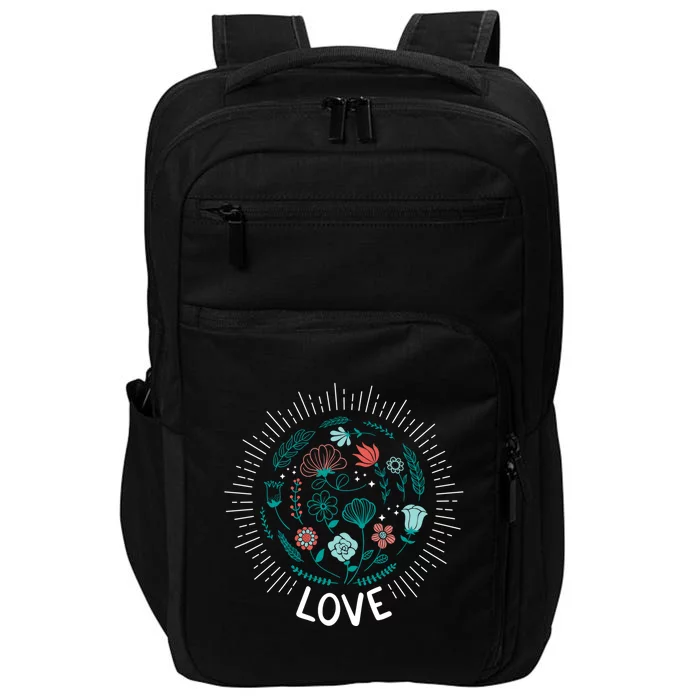 Love Save The Planet Mother Earth Environtalist Gift Impact Tech Backpack