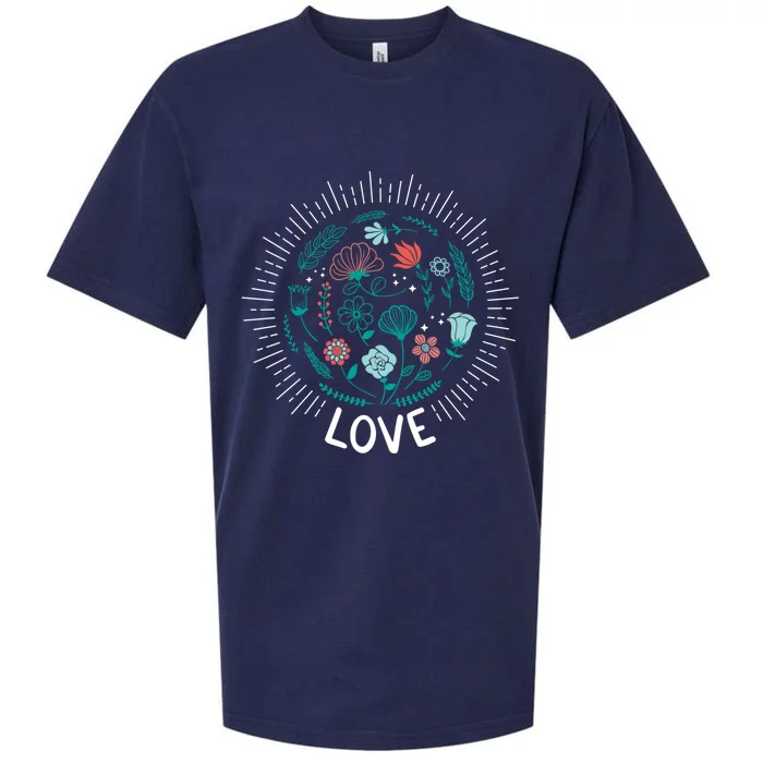 Love Save The Planet Mother Earth Environtalist Gift Sueded Cloud Jersey T-Shirt