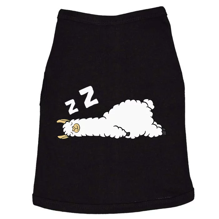 Llama Sleeping Tired Llama Pajama Love Llamas Doggie Tank