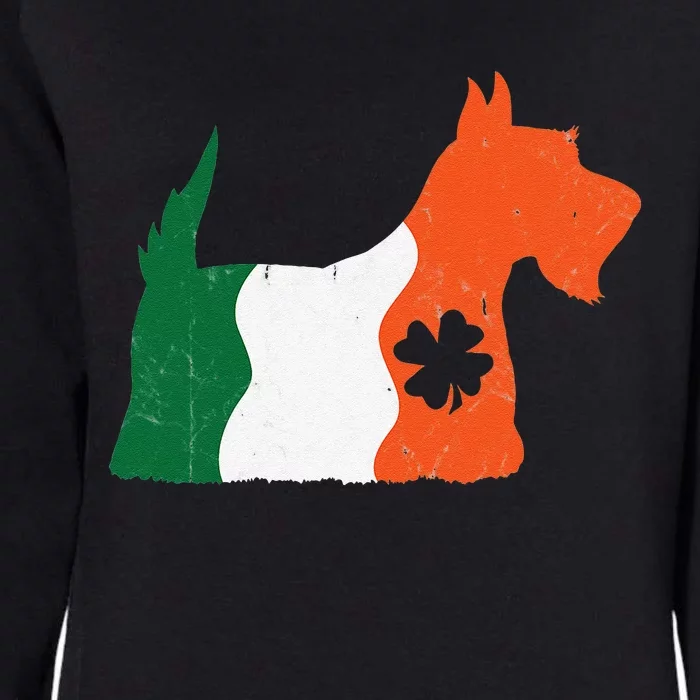 Lucky Scottish Terrier Dog Saint Patrick's Day Gift Womens California Wash Sweatshirt