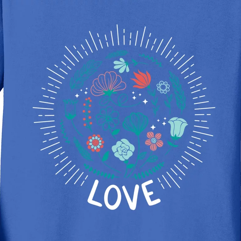 Love Save The Planet Mother Earth Environtalist Gift Kids Long Sleeve Shirt