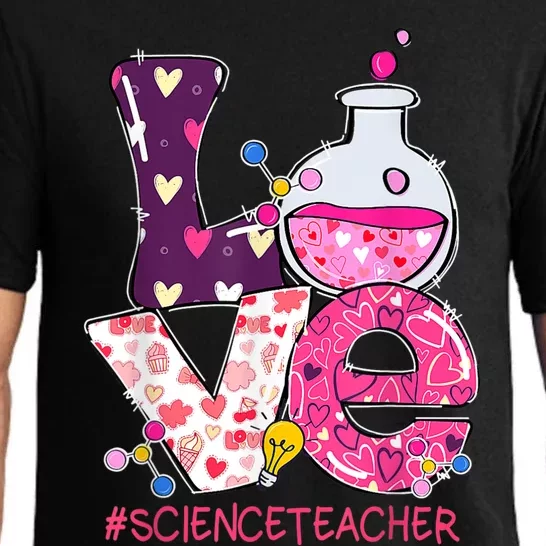 Love Science Teacher Valentine's Day Teacherlife Outfits Pajama Set