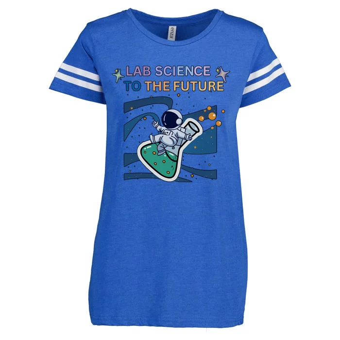 Lab Science To The Future Astronaut Laboratory Medical Lab Scientist Enza Ladies Jersey Football T-Shirt