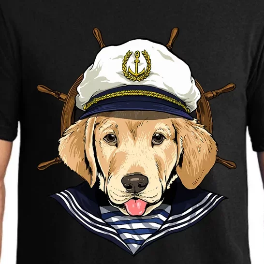 Labrador Sailor: The Captain Of The Boat Pajama Set