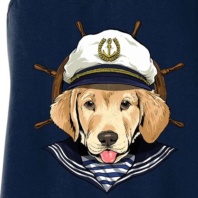 Labrador Sailor: The Captain Of The Boat Women's Racerback Tank