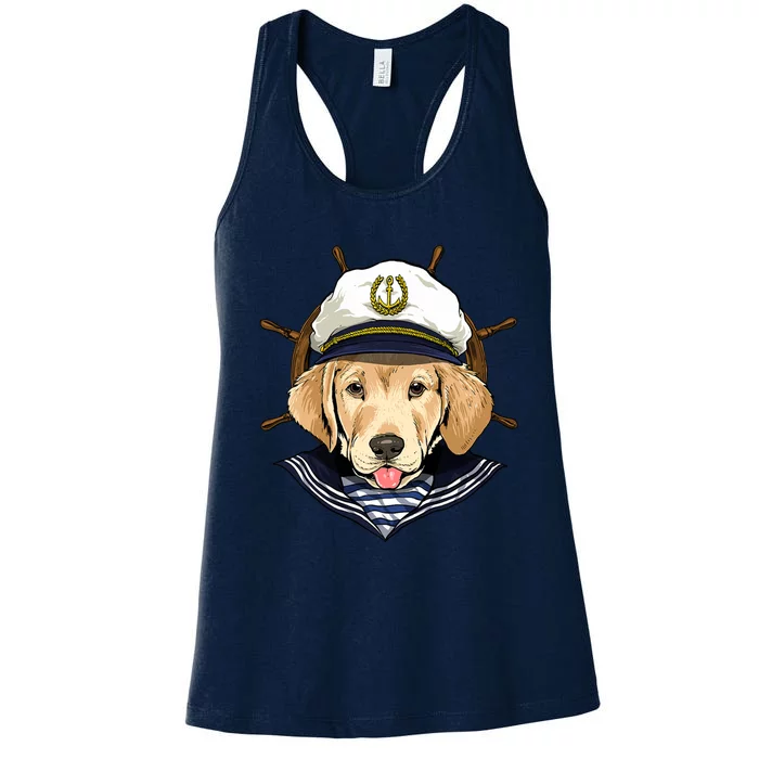 Labrador Sailor: The Captain Of The Boat Women's Racerback Tank