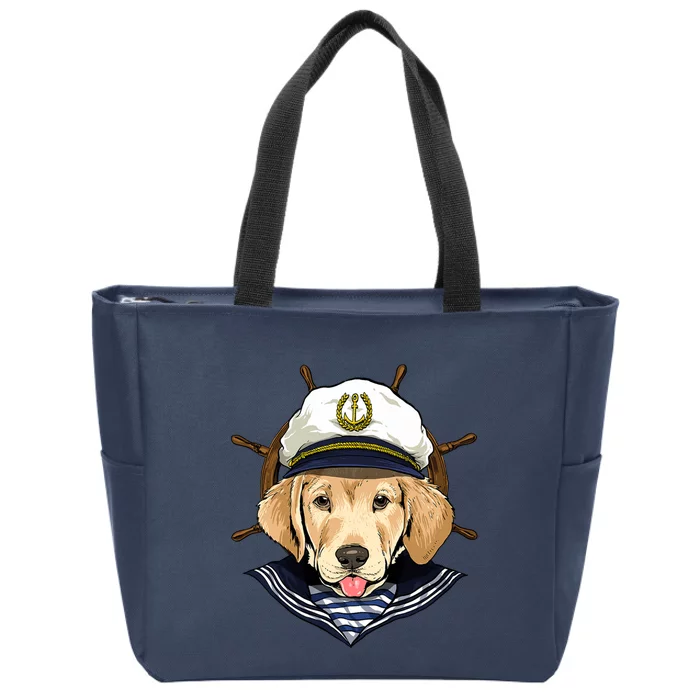 Labrador Sailor: The Captain Of The Boat Zip Tote Bag