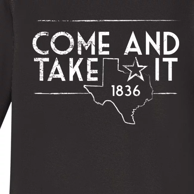 Lone Star Texas Come And Take It 1836 Baby Long Sleeve Bodysuit