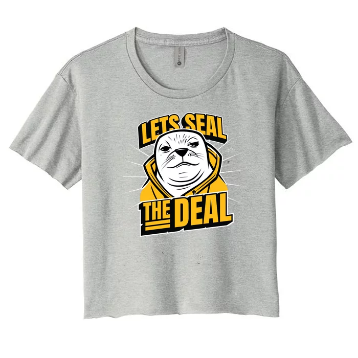 Lets Seal The Deal Women's Crop Top Tee