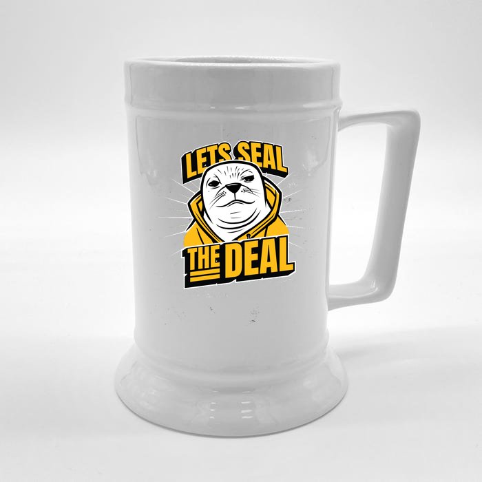 Lets Seal The Deal Front & Back Beer Stein