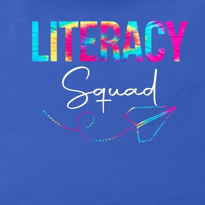 Literacy Squad Tie Dye Back To School Appreciation First Day Gift Zip Tote Bag