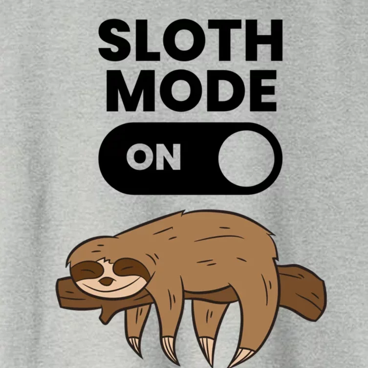 Lazy Sloth Tired Sloth Funny Sloth Mode On Gift Women's Crop Top Tee