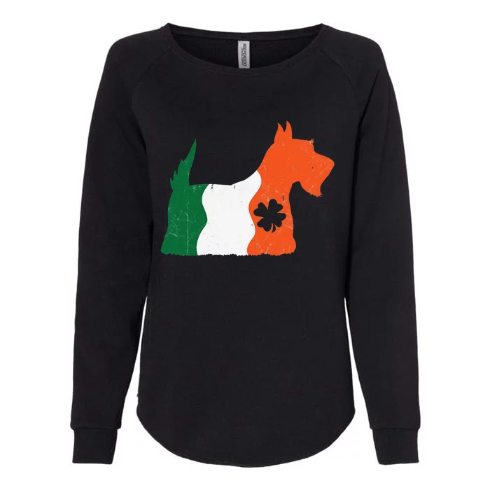 Lucky Scottish Terrier Dog Saint Patrick's Day Gift Womens California Wash Sweatshirt