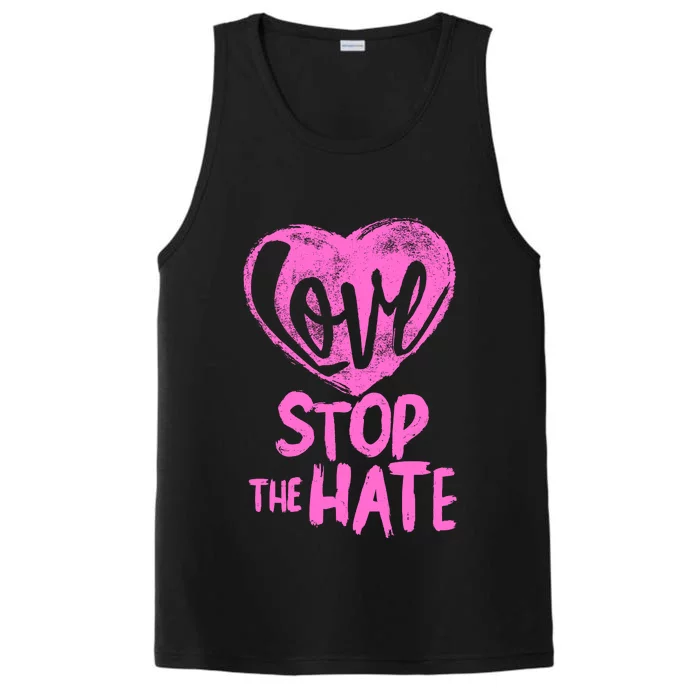 Love Stop The Hate Performance Tank