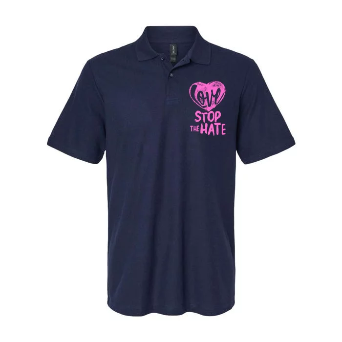 Love Stop The Hate Softstyle Adult Sport Polo