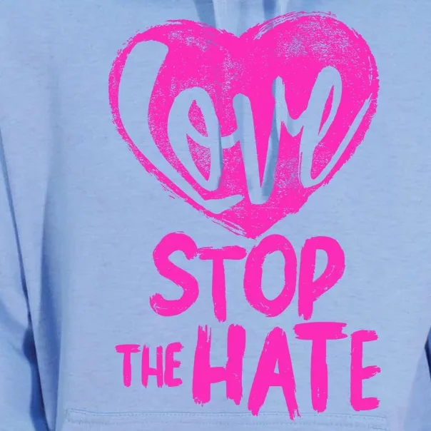 Love Stop The Hate Unisex Surf Hoodie