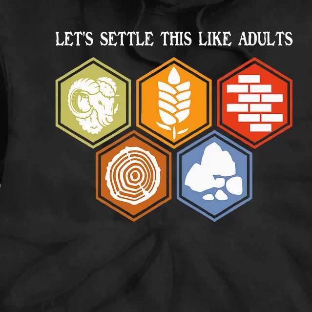 LetS Settle This Like Adults Tabletop Game Board Gaming Tie Dye Hoodie