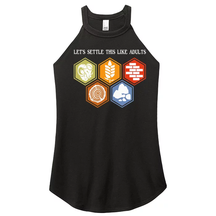 LetS Settle This Like Adults Tabletop Game Board Gaming Women’s Perfect Tri Rocker Tank