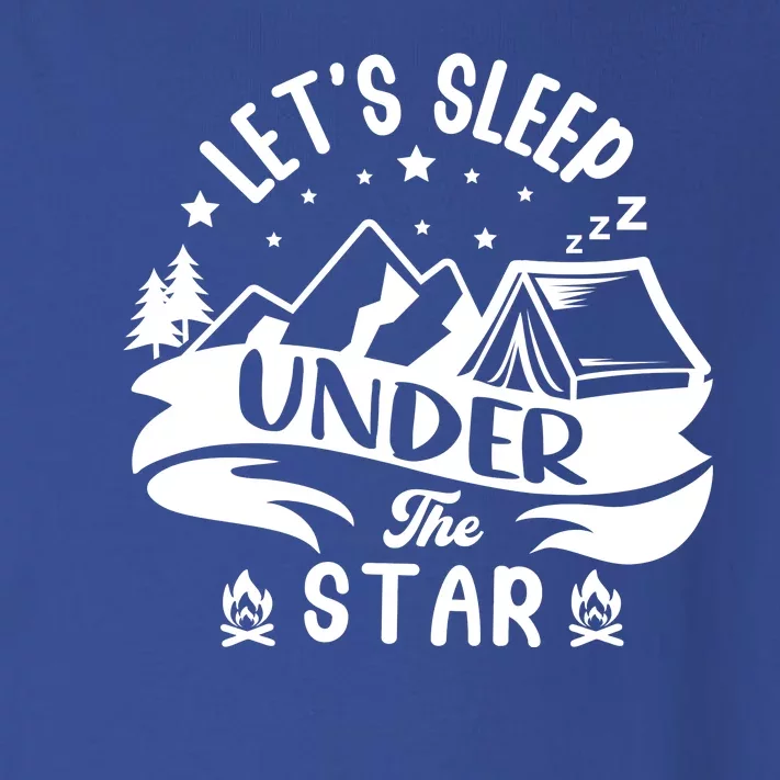 Lets Sleep Under The Stars Camping Toddler Long Sleeve Shirt