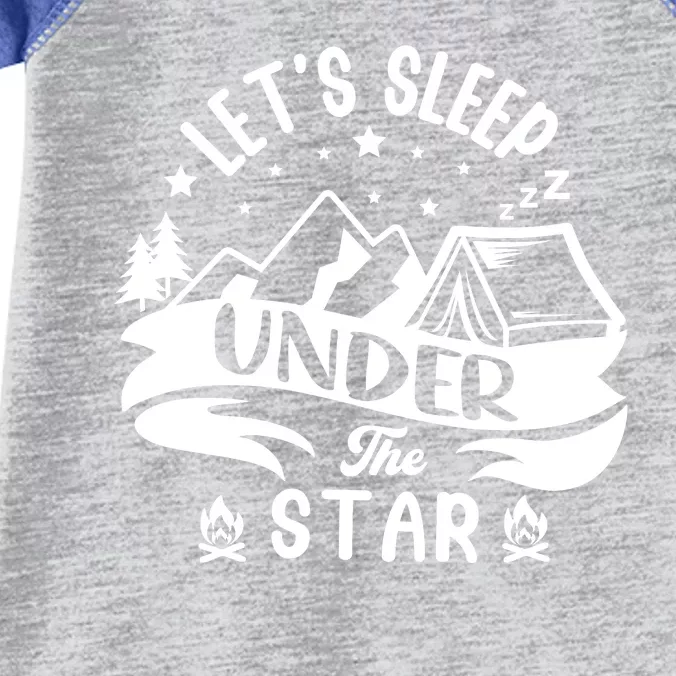 Lets Sleep Under The Stars Camping Infant Baby Jersey Bodysuit