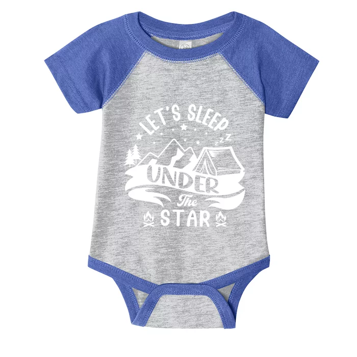 Lets Sleep Under The Stars Camping Infant Baby Jersey Bodysuit