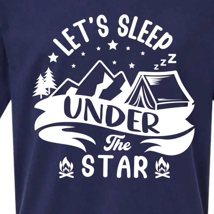 Lets Sleep Under The Stars Camping Sueded Cloud Jersey T-Shirt