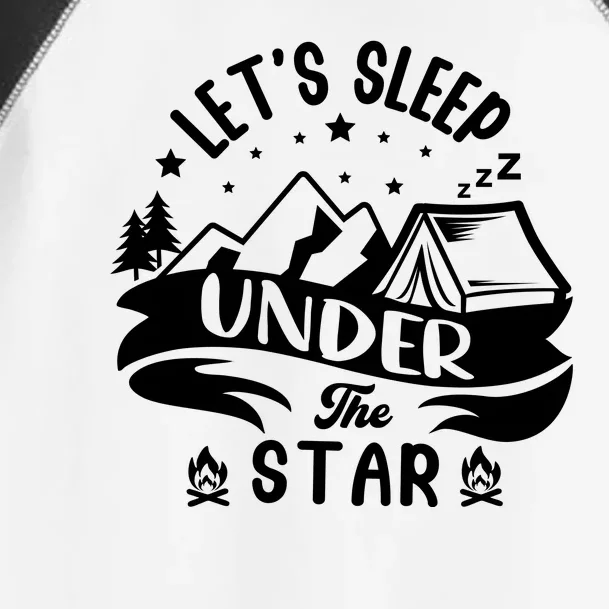 Lets Sleep Under The Stars Camping Toddler Fine Jersey T-Shirt