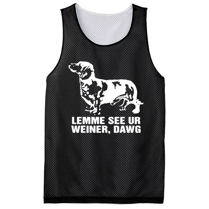 Lemme See Ur Weiner Dawg Mesh Reversible Basketball Jersey Tank