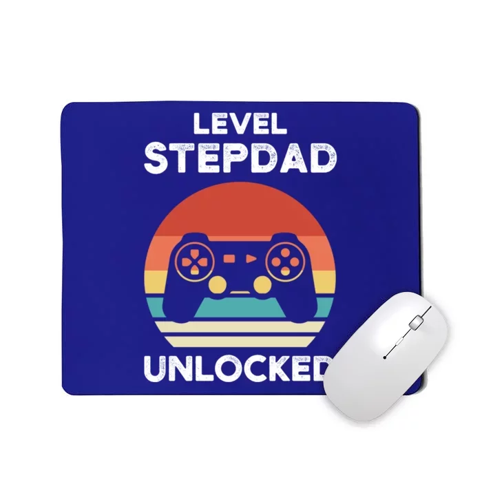 Level Stepdad Unlocked Stepson Bonusson Stepdad Funny Gift Mousepad