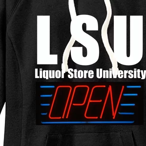 Liquor Store University LSU Funny Parody Women's Fleece Hoodie