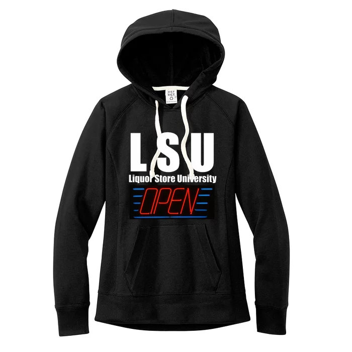 Liquor Store University LSU Funny Parody Women's Fleece Hoodie