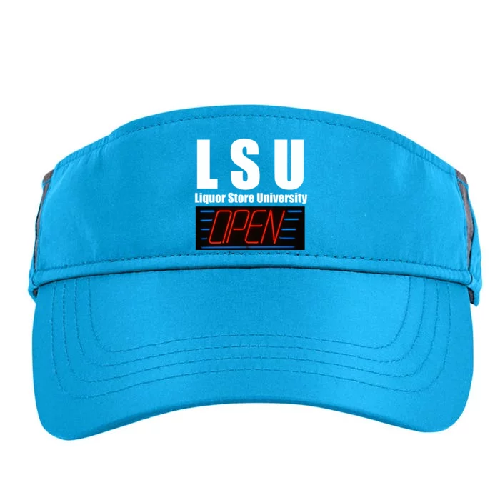 Liquor Store University LSU Funny Parody Adult Drive Performance Visor