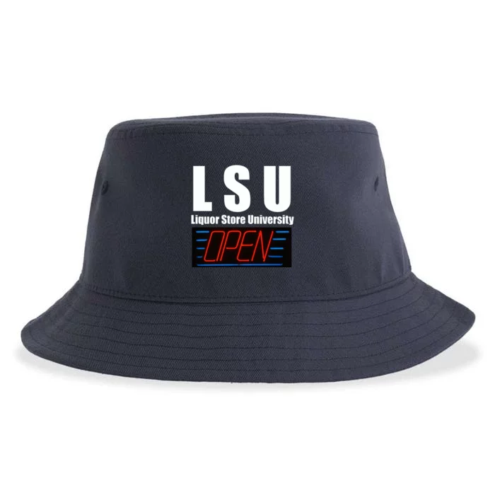 Liquor Store University LSU Funny Parody Sustainable Bucket Hat