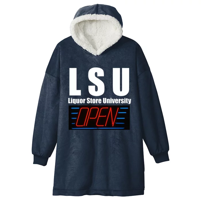 Liquor Store University LSU Funny Parody Hooded Wearable Blanket