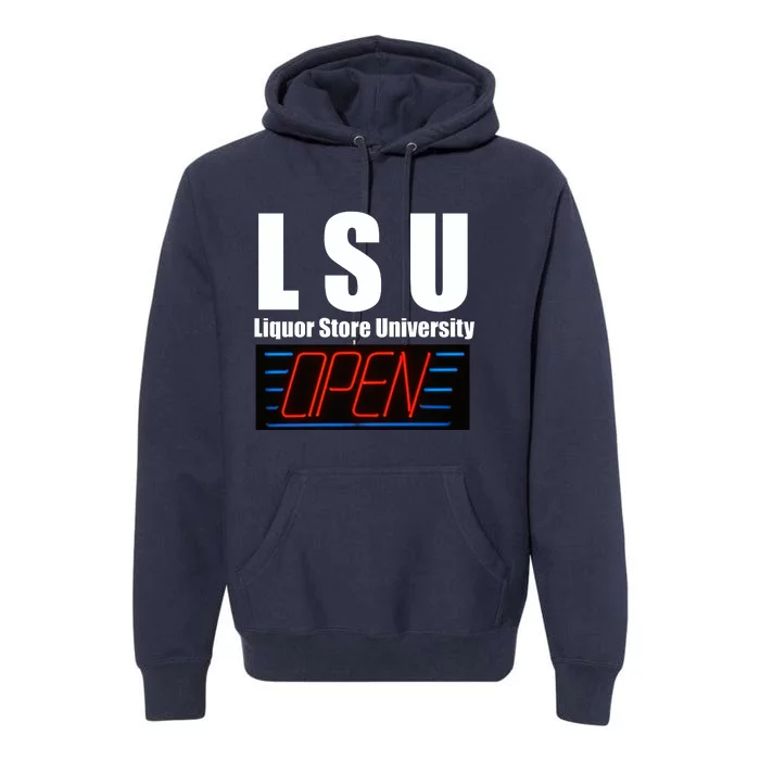 Liquor Store University LSU Funny Parody Premium Hoodie