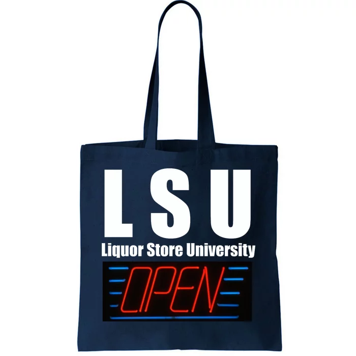 Liquor Store University LSU Funny Parody Tote Bag