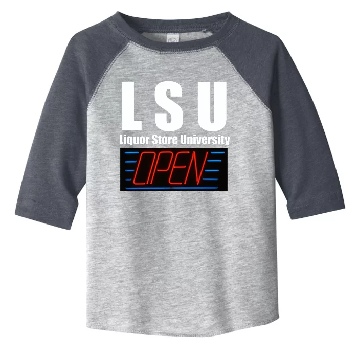 Liquor Store University LSU Funny Parody Toddler Fine Jersey T-Shirt