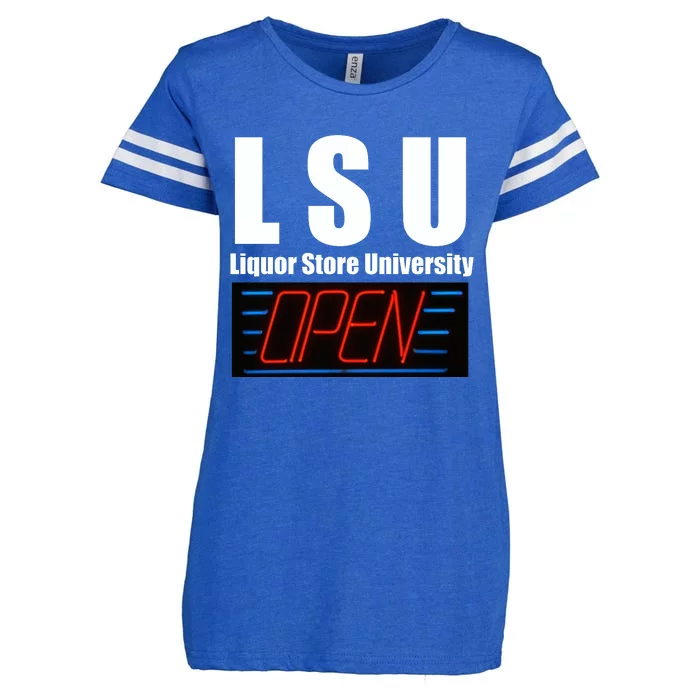 Liquor Store University LSU Funny Parody Enza Ladies Jersey Football T-Shirt