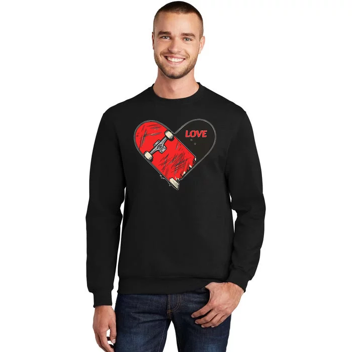 Love Skateboarding Vert Street Skating Pride Not A Crime Tall Sweatshirt