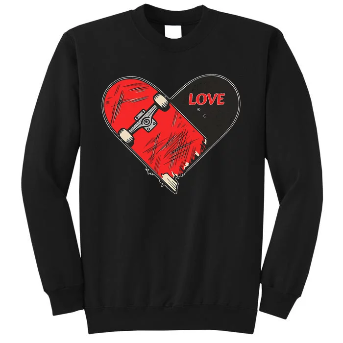 Love Skateboarding Vert Street Skating Pride Not A Crime Tall Sweatshirt