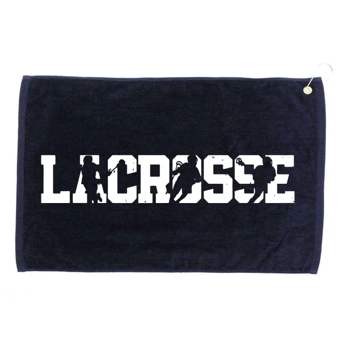 Lacrosse Stick Vintage Retro Gift Grommeted Golf Towel