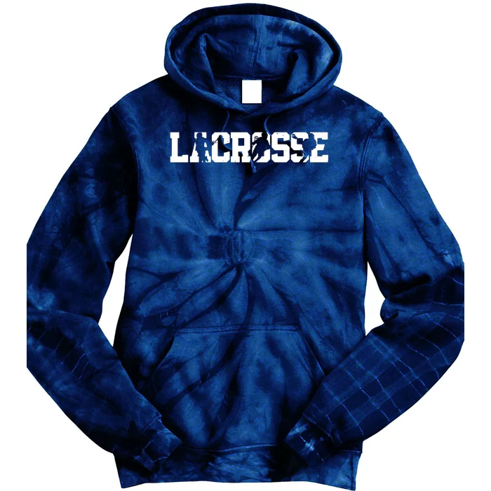 Lacrosse Stick Vintage Retro Gift Tie Dye Hoodie