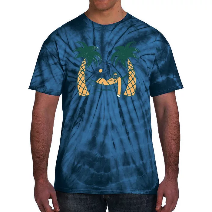 Lazy Sloth Vacation Palm Tree Tie-Dye T-Shirt