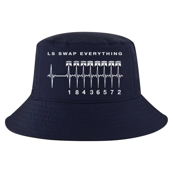 Ls Swap V8 Everything Car Enthusiast Mechanic Trucks Heartbe Funny Gift Cool Comfort Performance Bucket Hat