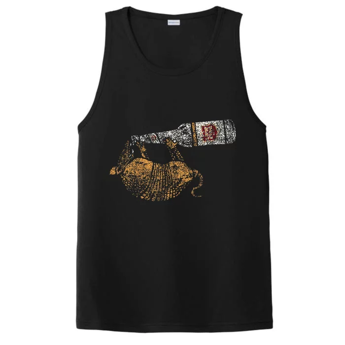 Lone Star Vintage Style Texas Armadillo Performance Tank