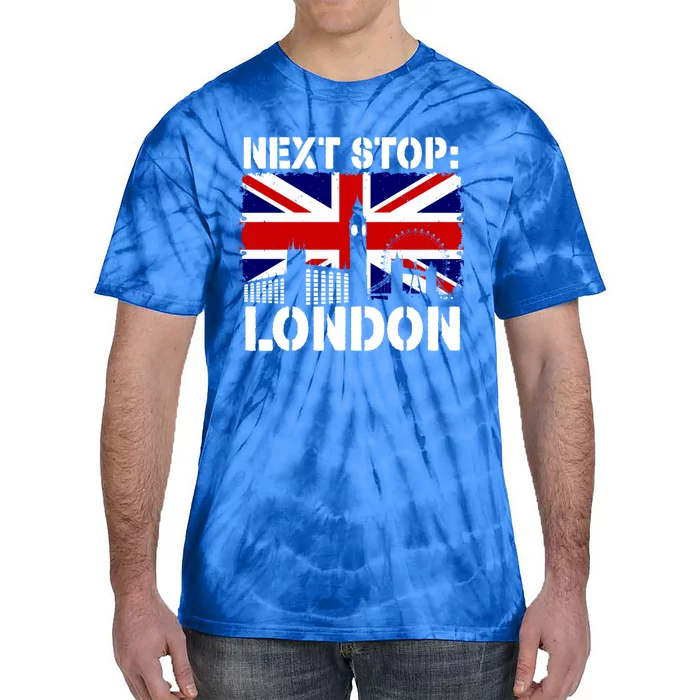 London Summer Vacation Trip Next Stop Vacay Vibes European Funny Gift Tie-Dye T-Shirt