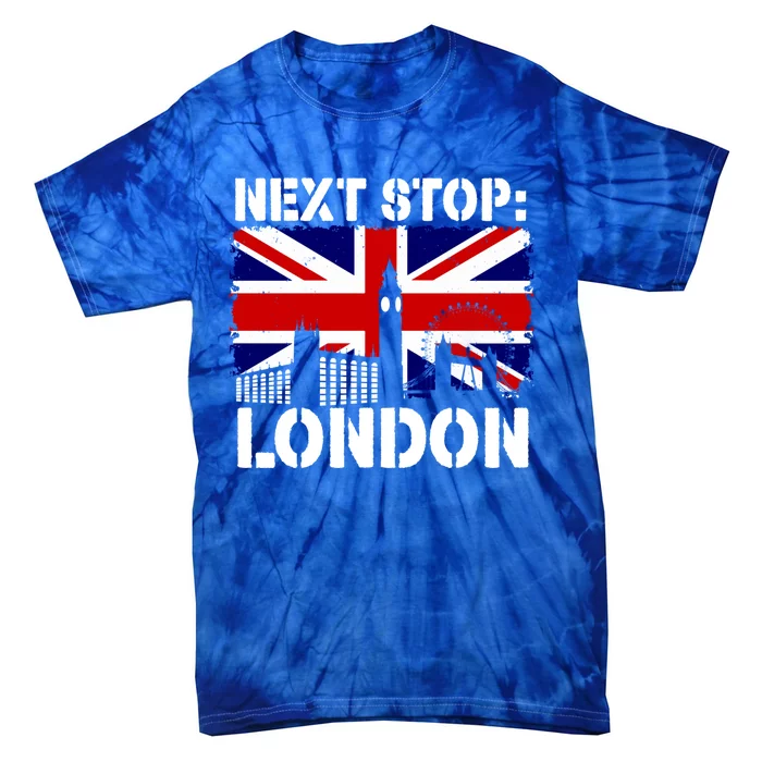 London Summer Vacation Trip Next Stop Vacay Vibes European Funny Gift Tie-Dye T-Shirt