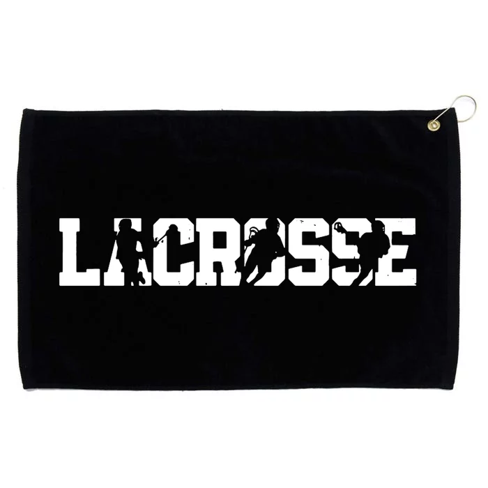 Lacrosse Stick Vintage Retro Gift Grommeted Golf Towel