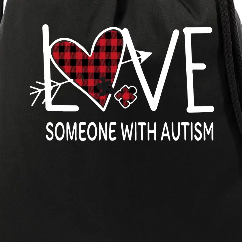 Love Someone With Autism Drawstring Bag