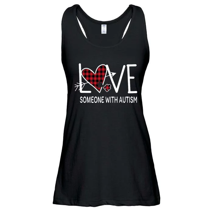 Love Someone With Autism Ladies Essential Flowy Tank